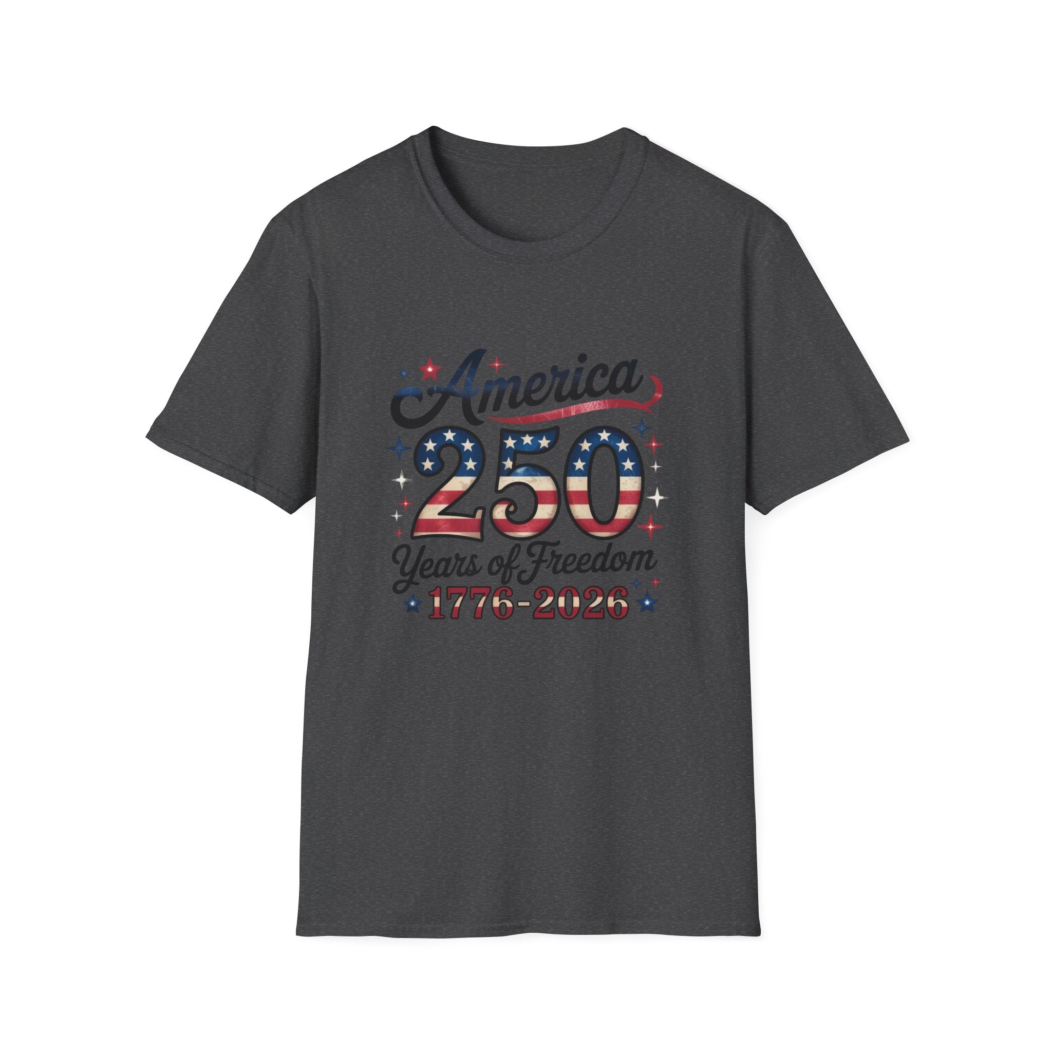 America — 250 Years of Freedom 1776–2026 Patriotic Tee