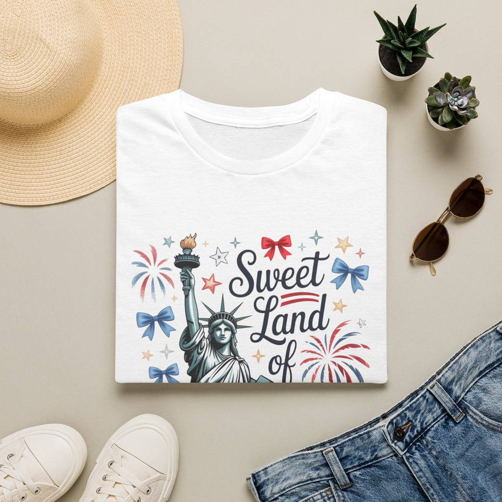 Sweet Land of Liberty T-Shirt — Patriotic Statue of Liberty 4th of July Tee