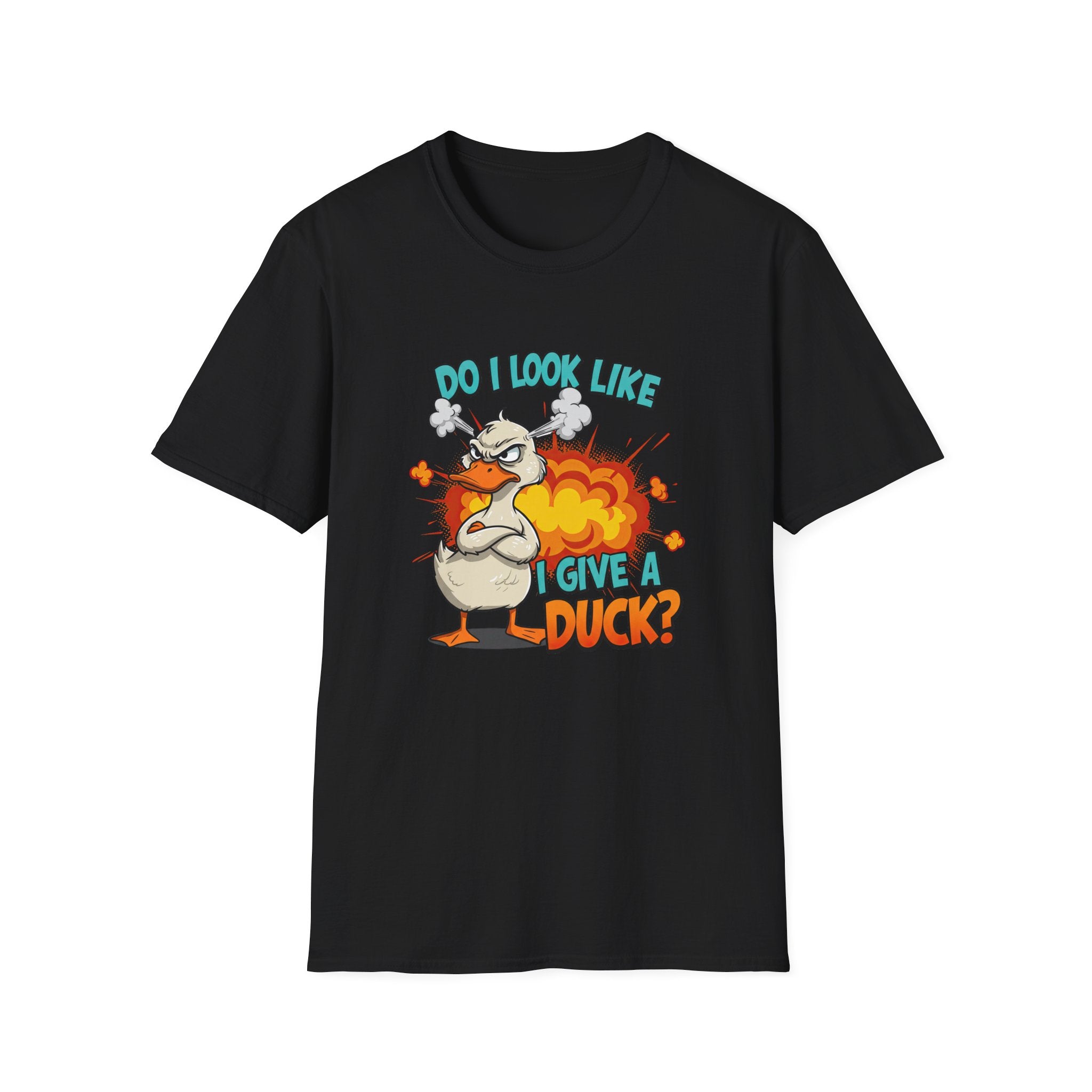 Do I Look Like I Give A Duck? Funny Duck Graphic T-Shirt