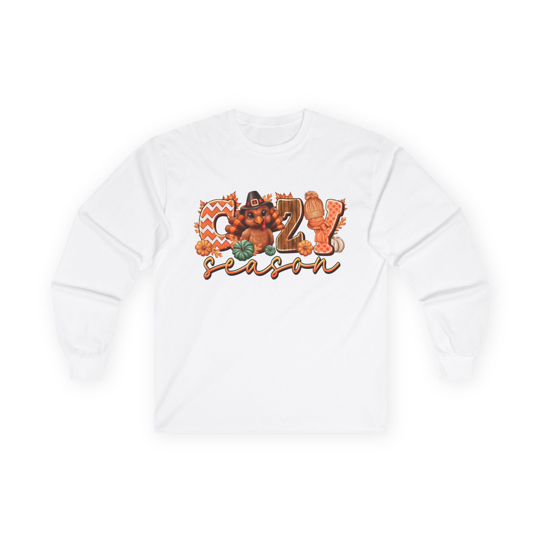 Fall Season Pumpkin Spice Autumn Graphic Long Sleeve Tee
