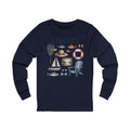 Lake Life Coastal Fishing & Relaxation Graphic Long Sleeve Tee