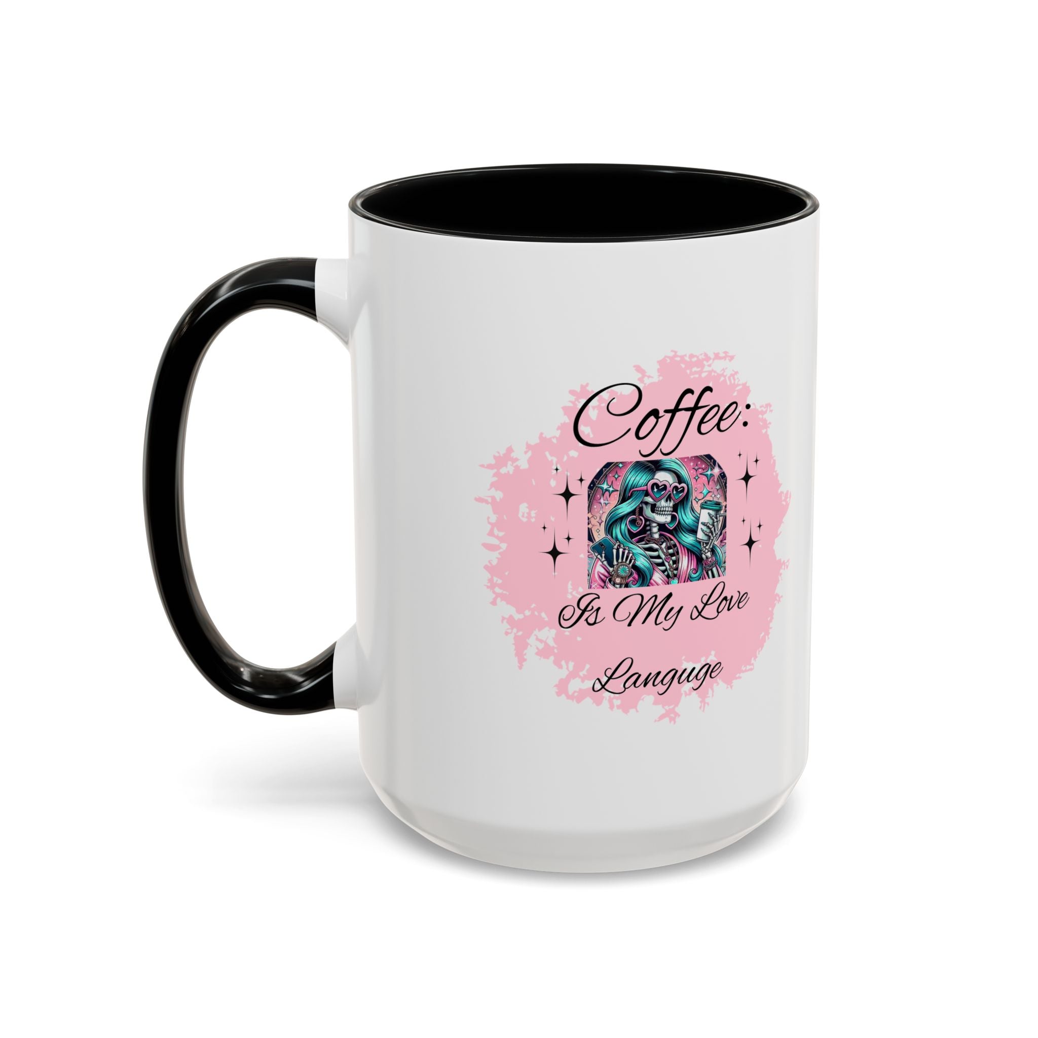 "Coffee is My Love Language" Accent Coffee Mug – 11/15oz