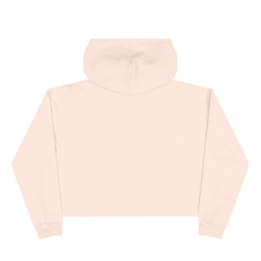 "Being Fabulous Is Hard Work" Skull Graphic-Cropped Hoodie