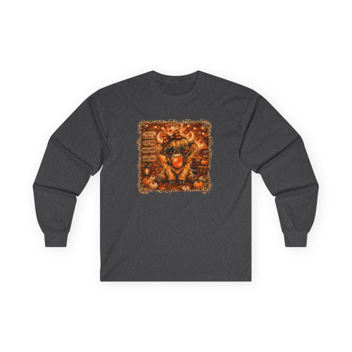 "Hello Fall" Cozy Cow Long Sleeve Tee