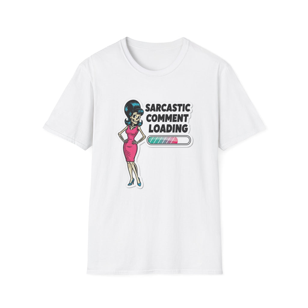 "Sarcastic Comment Loading" T-Shirt — Retro Sassy Pin-Up Tee