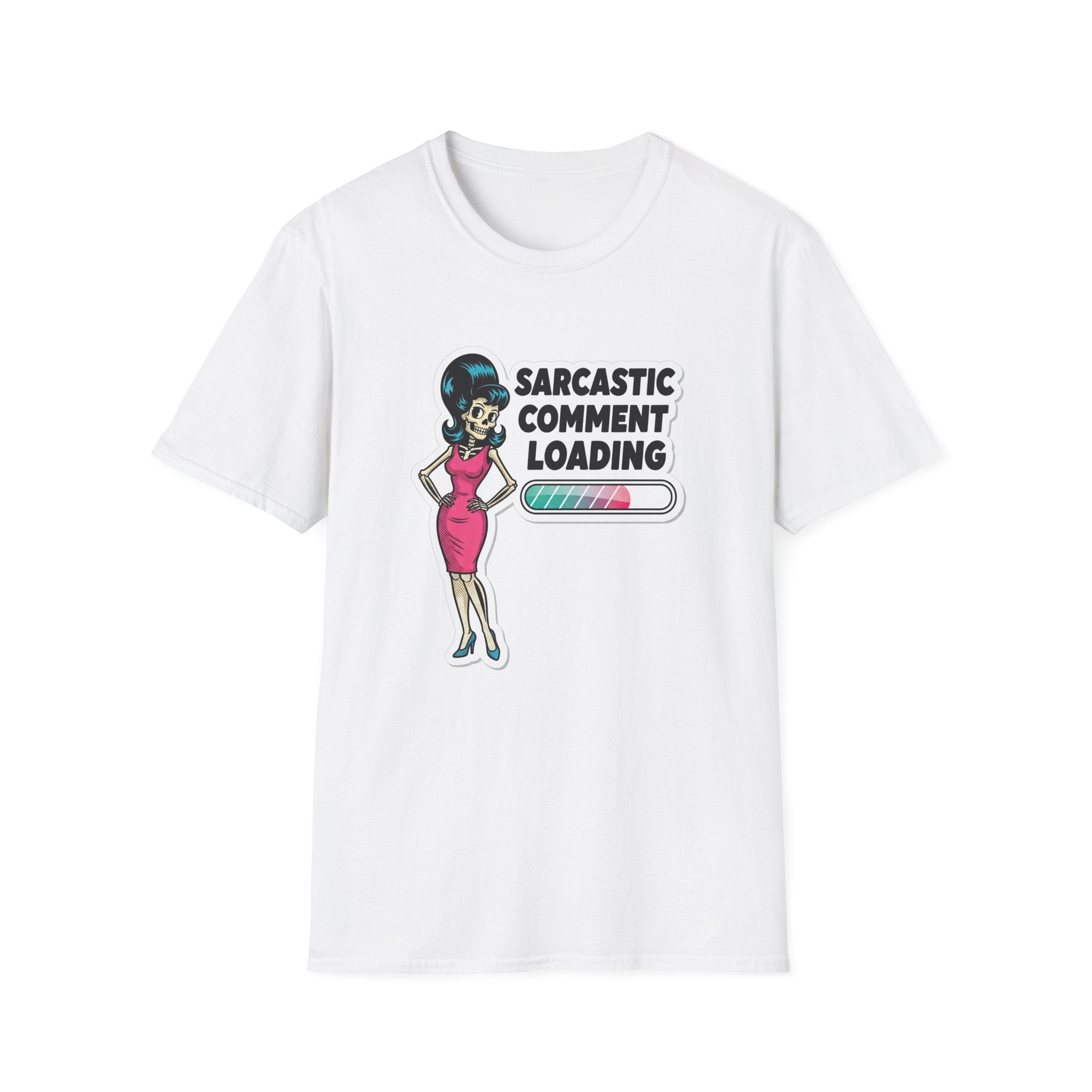 "Sarcastic Comment Loading" T-Shirt — Retro Sassy Pin-Up Tee