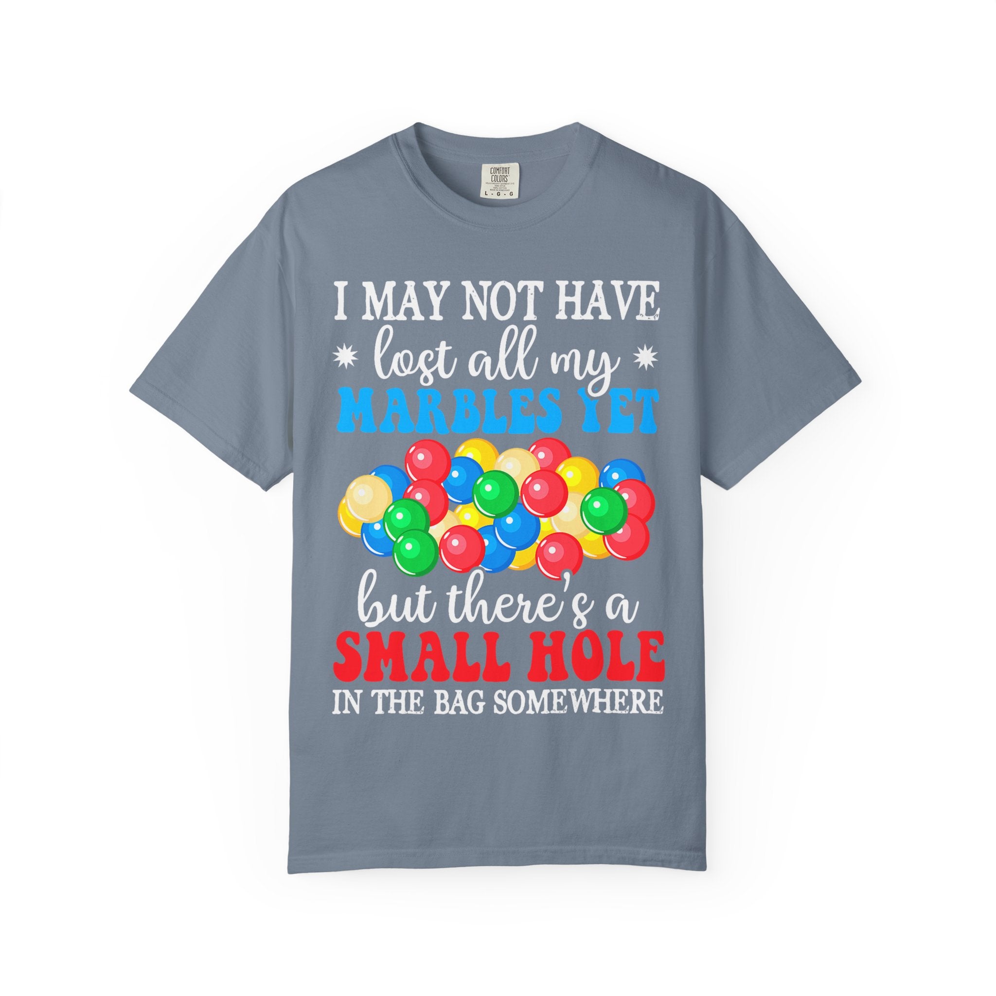 'Lost All My Marbles' Humorous Retro Marbles Design Graphic T-Shirt