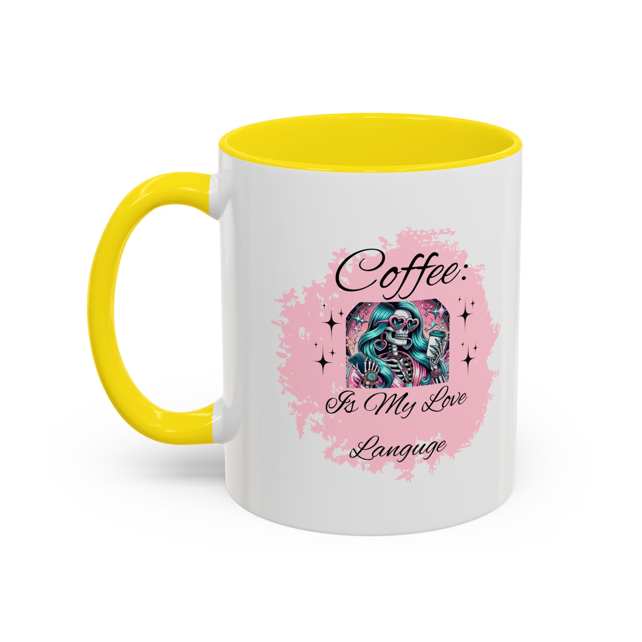 "Coffee is My Love Language" Accent Coffee Mug – 11/15oz