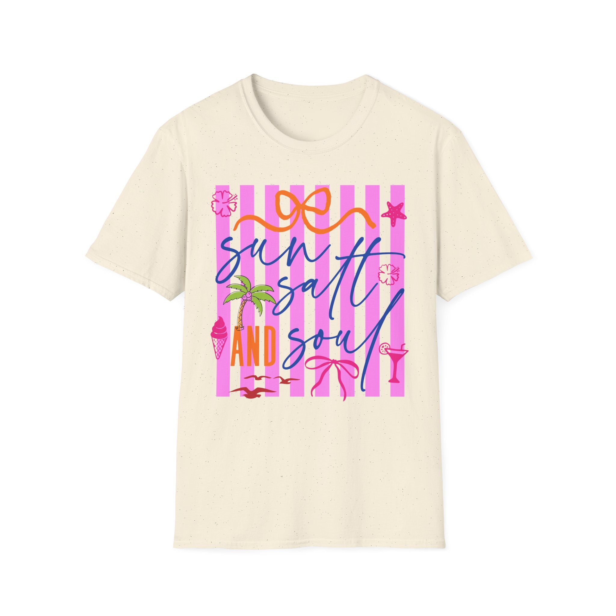 Sun, Salt & Sea Beachy Pink Striped Summer Tee