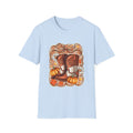 Cowgirl Boots Fall Pumpkin & Daisy Autumn Graphic Tee