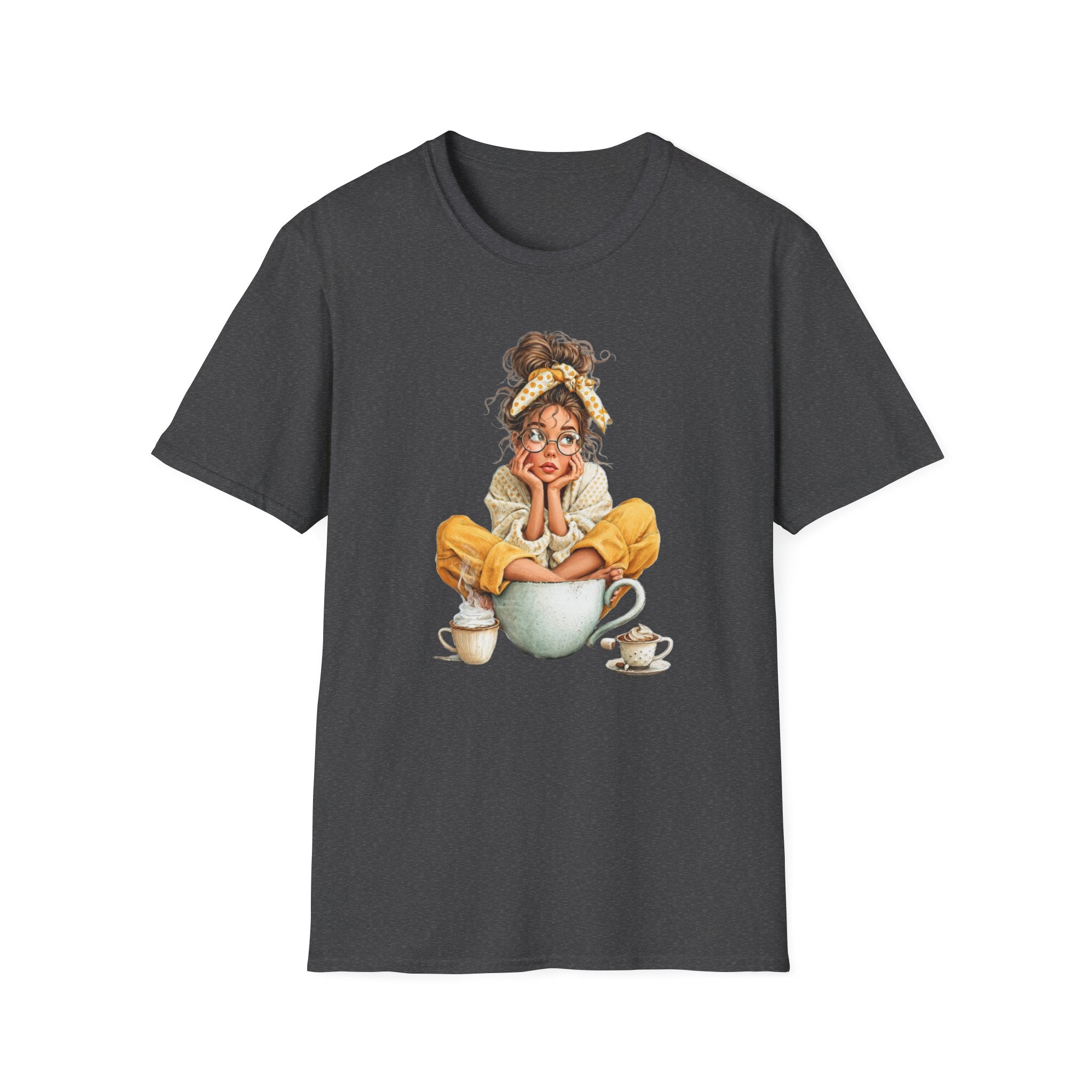Whimsical Cozy Girl Cute Daydreamer Graphic Tee