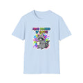 "Mood Powered by Coffee"- Raccoon T-Shirt