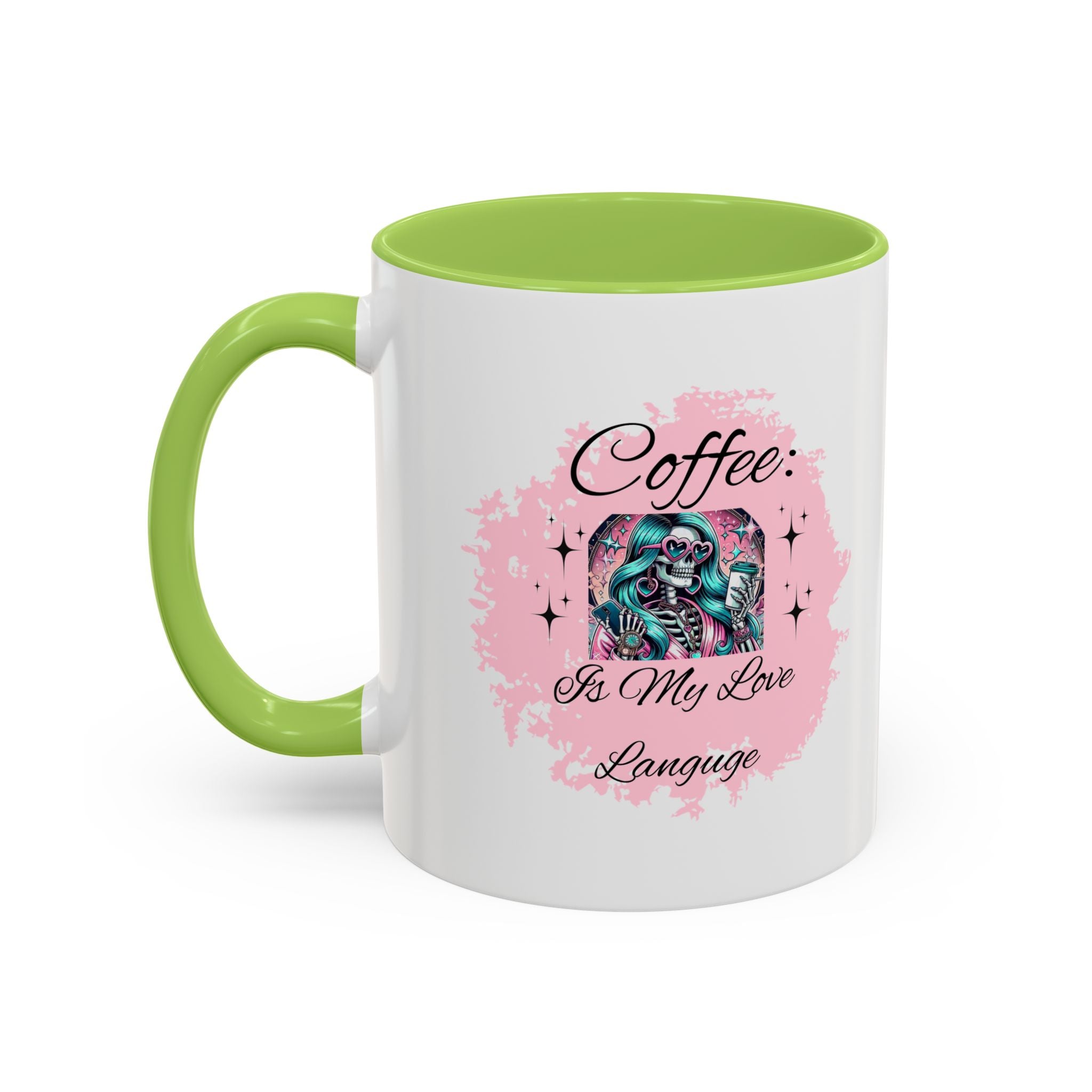 "Coffee is My Love Language" Accent Coffee Mug – 11/15oz