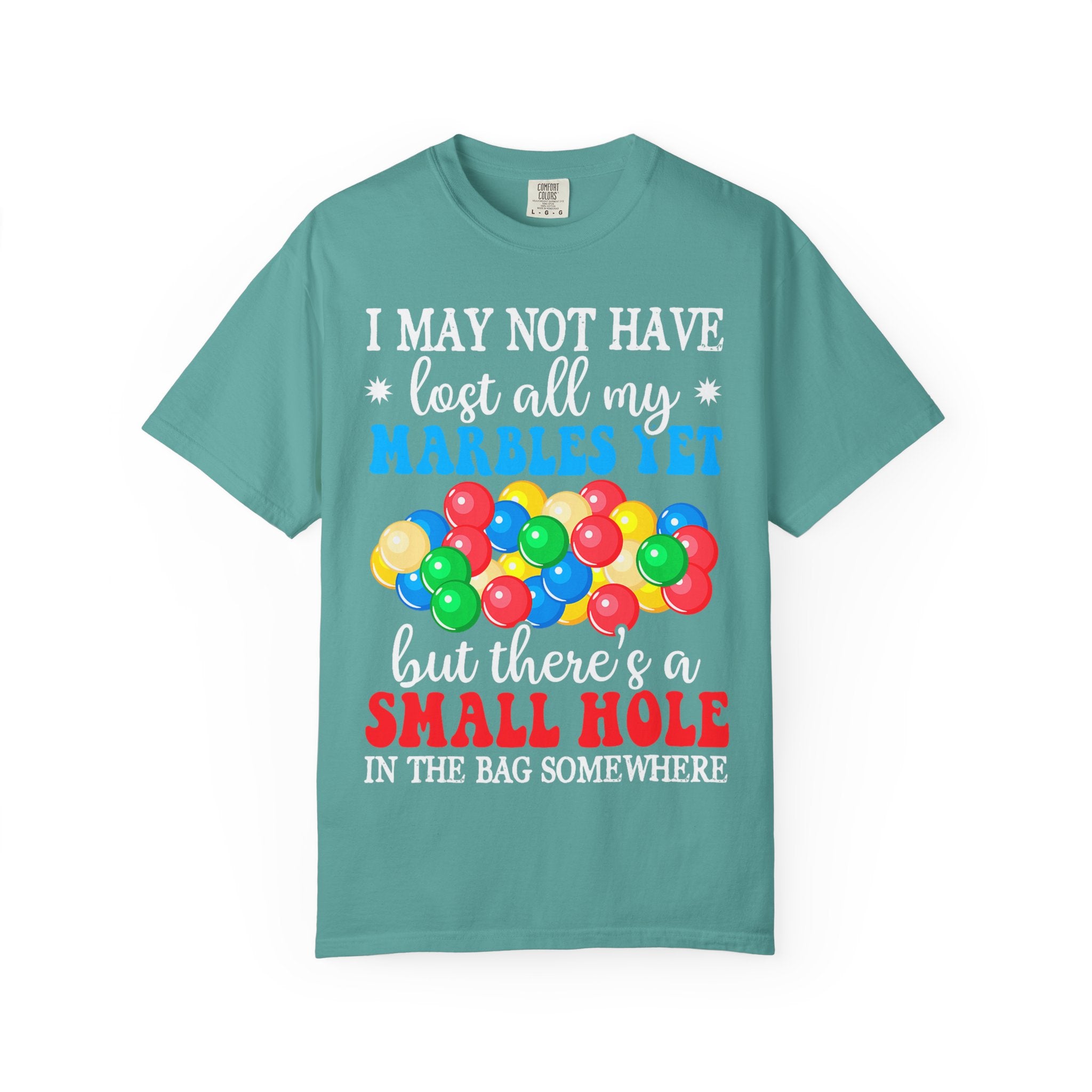 'Lost All My Marbles' Humorous Retro Marbles Design Graphic T-Shirt