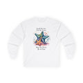 "Smell the Sea, Feel the Ocean" Coastal Starfish Beach Long Sleeve Tee