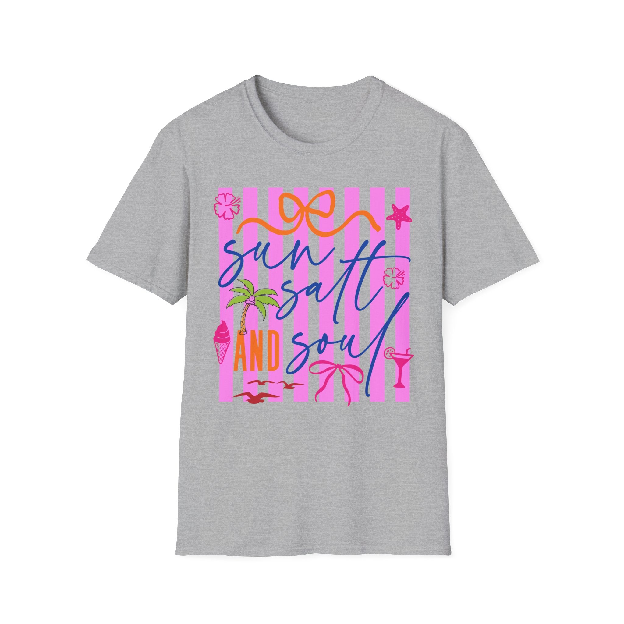 Sun, Salt & Sea Beachy Pink Striped Summer Tee