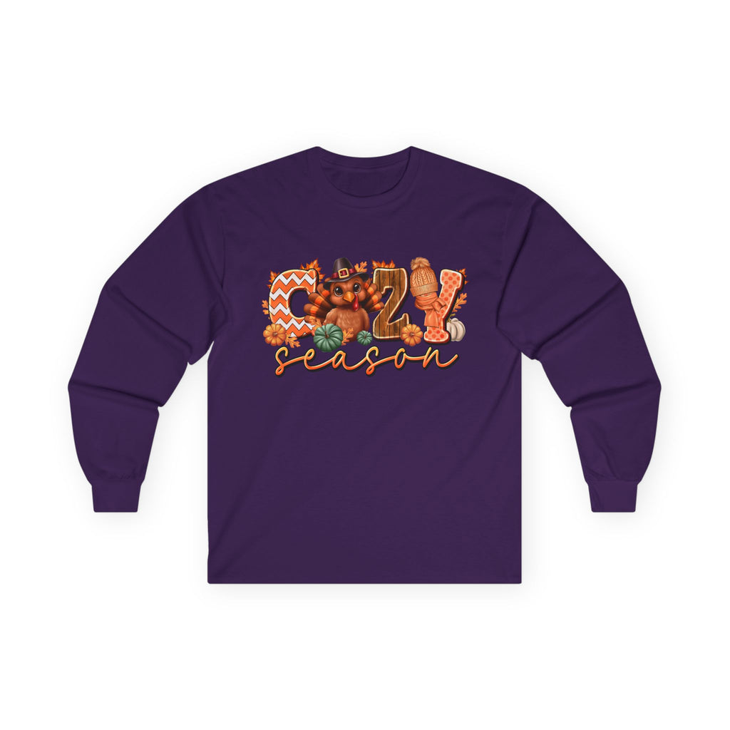 Fall Season Pumpkin Spice Autumn Graphic Long Sleeve Tee