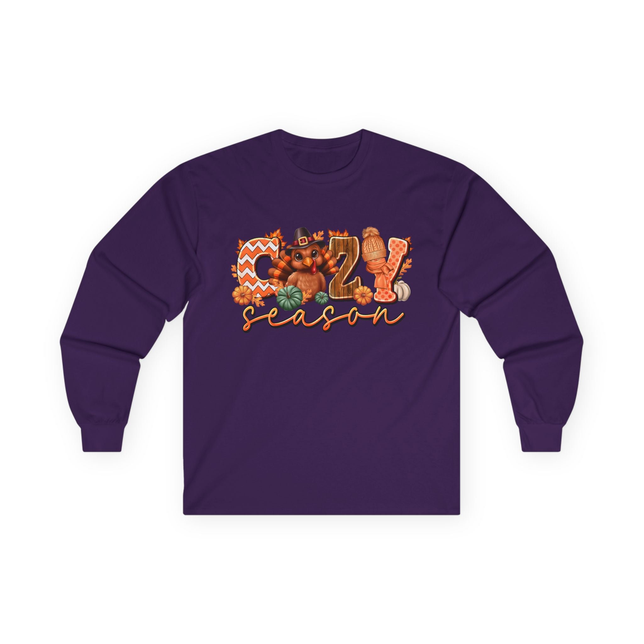 Fall Season Pumpkin Spice Autumn Graphic Long Sleeve Tee