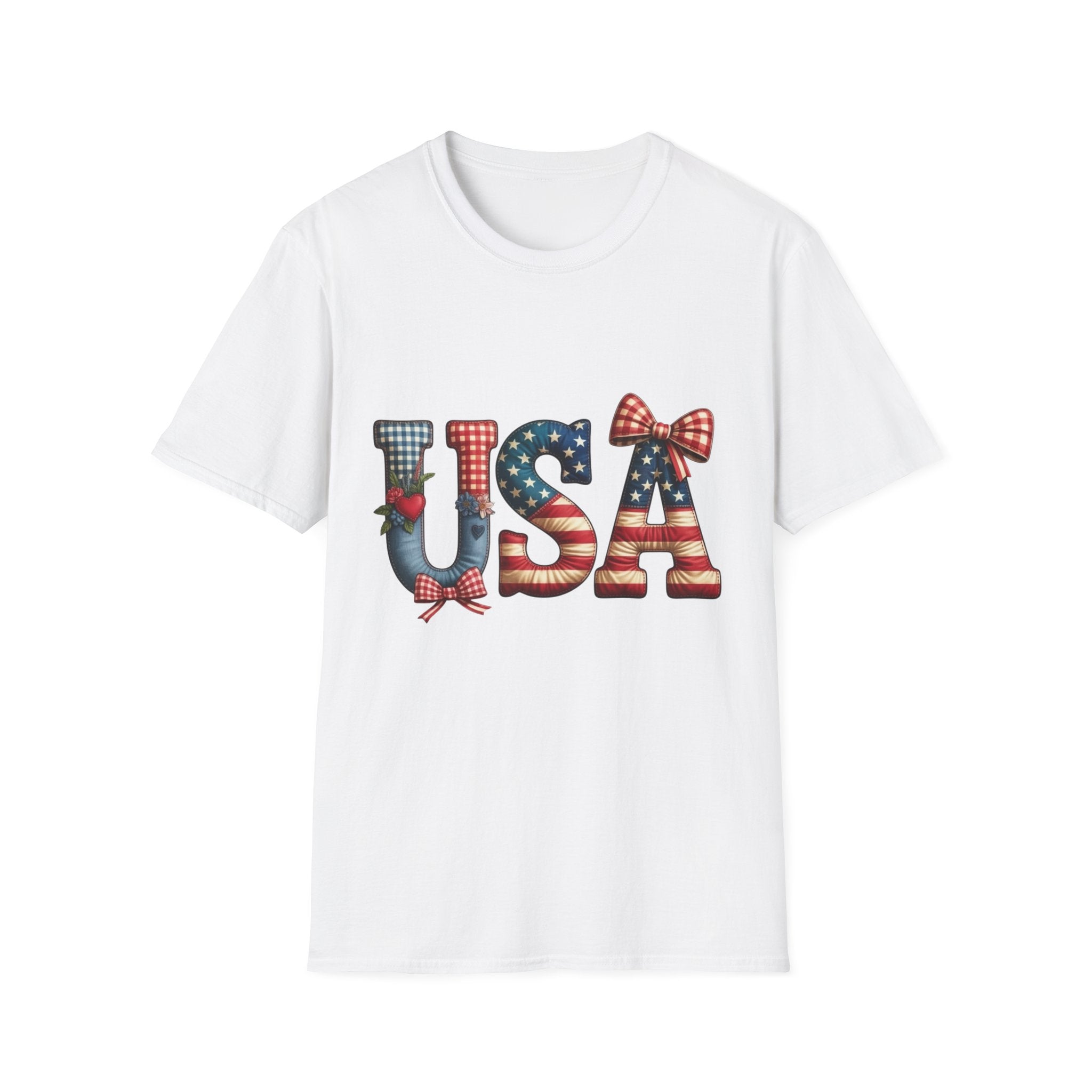 USA — Stars & Stripes Graphic 4th of July Patriotic T-Shirt