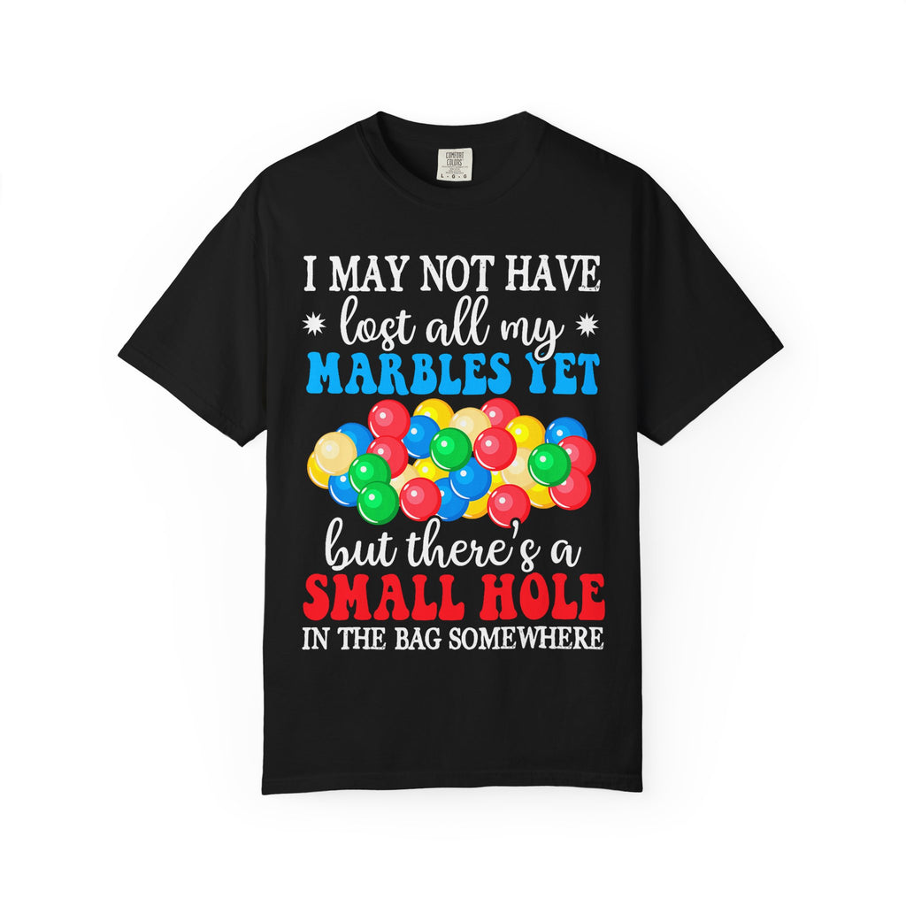 'Lost All My Marbles' Humorous Retro Marbles Design Graphic T-Shirt