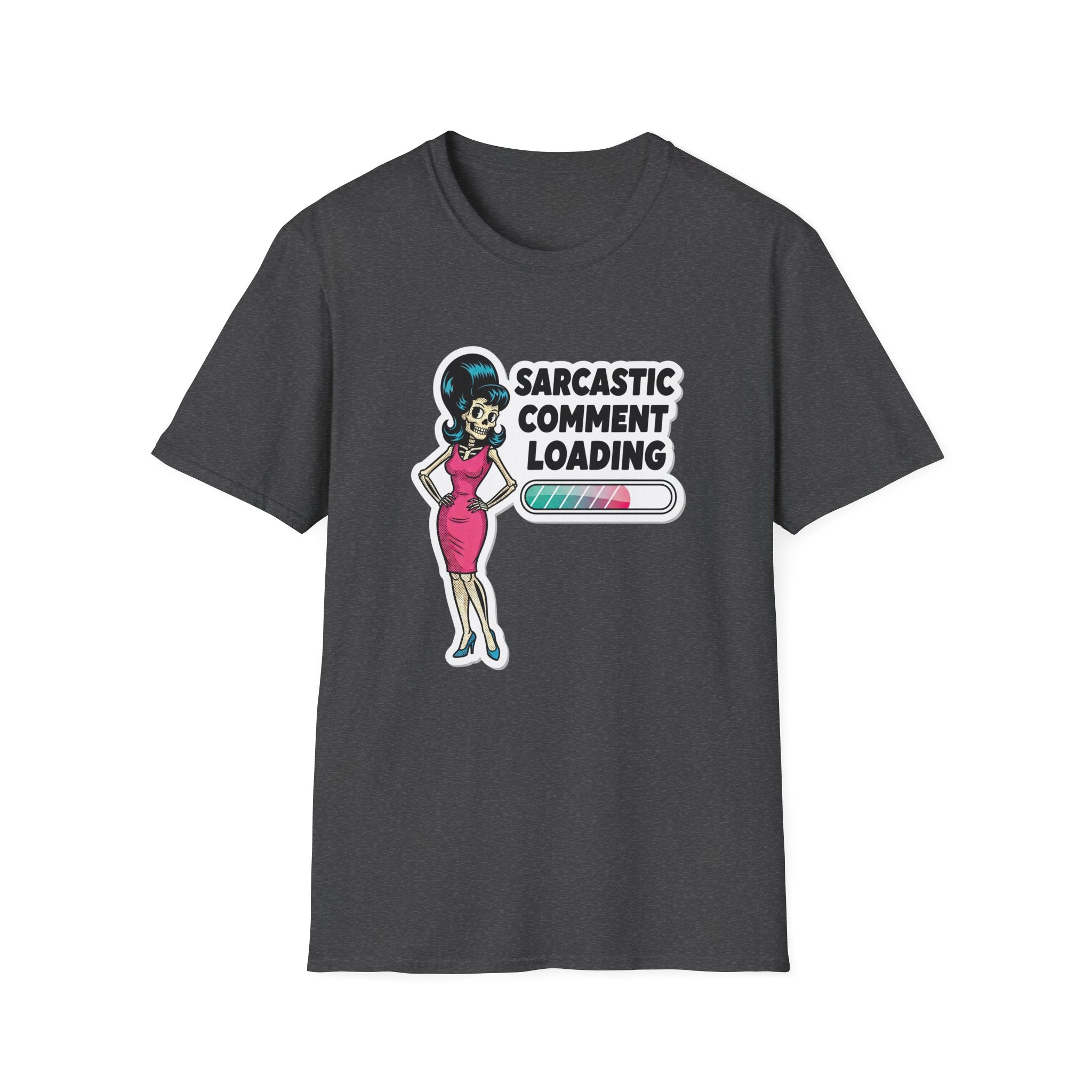 "Sarcastic Comment Loading" T-Shirt — Retro Sassy Pin-Up Tee