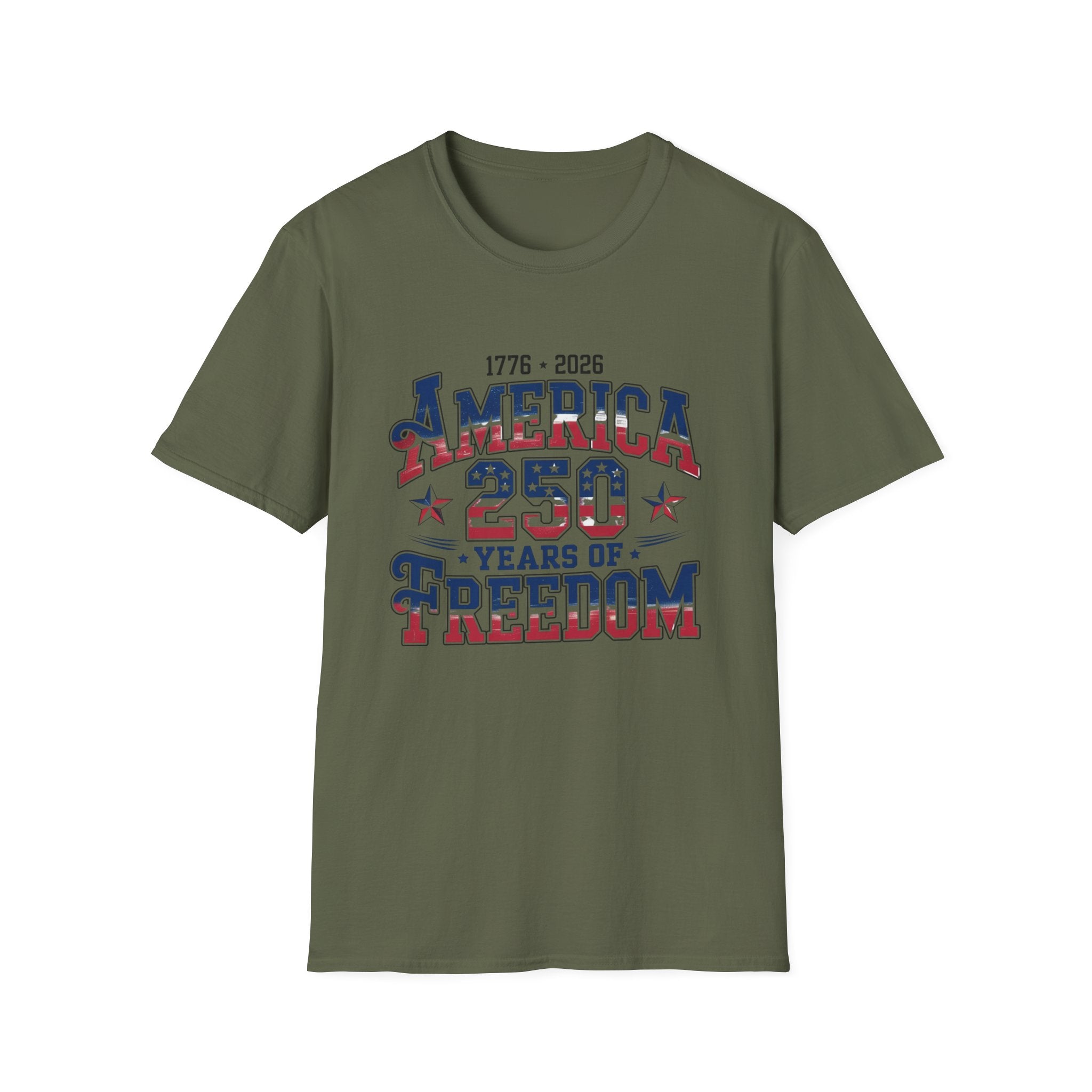 America 1776–2026 Patriotic USA 250th Anniversary Tee