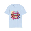 "Beach Please" Retro Sunglasses Tropical Vacation Tee