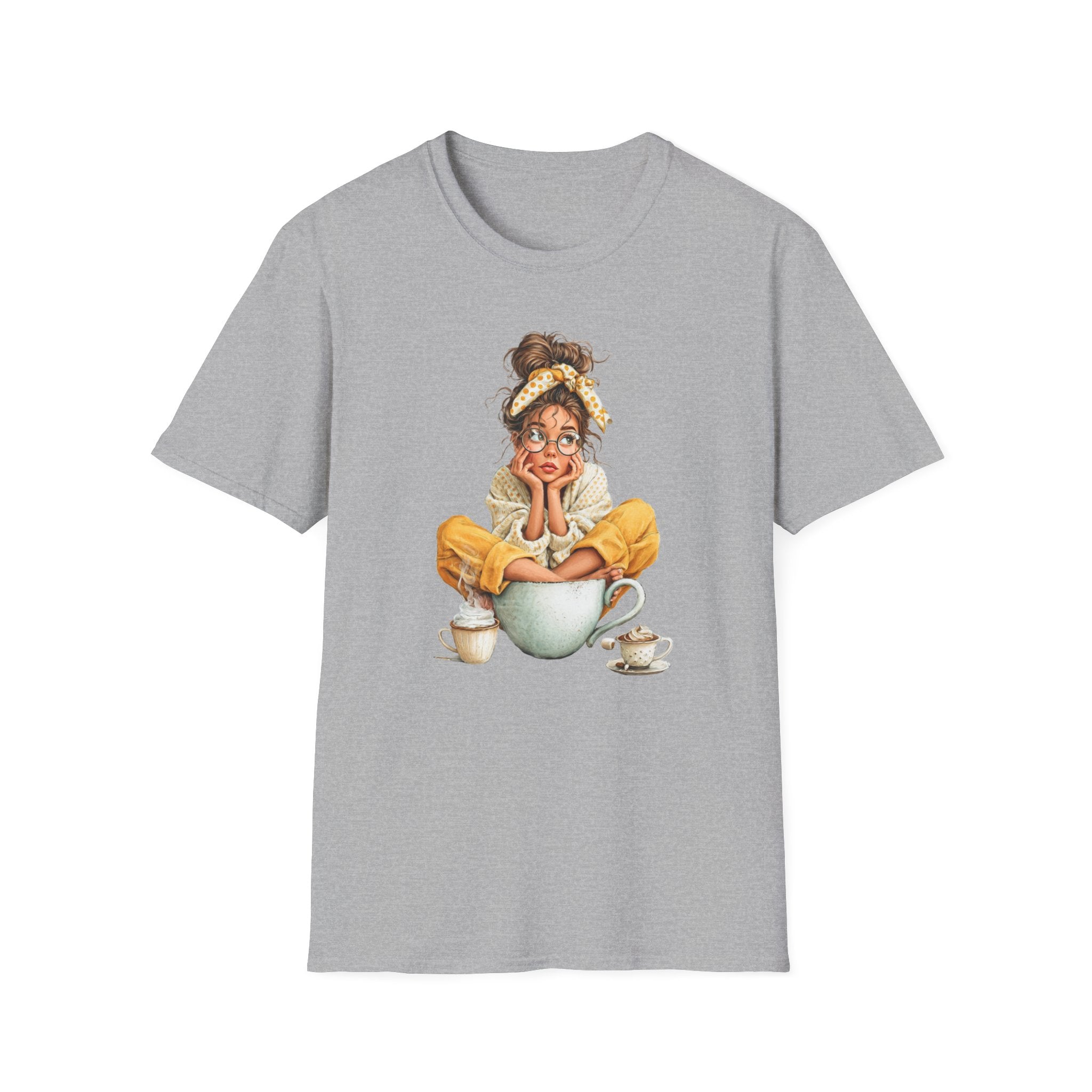 Whimsical Cozy Girl Cute Daydreamer Graphic Tee
