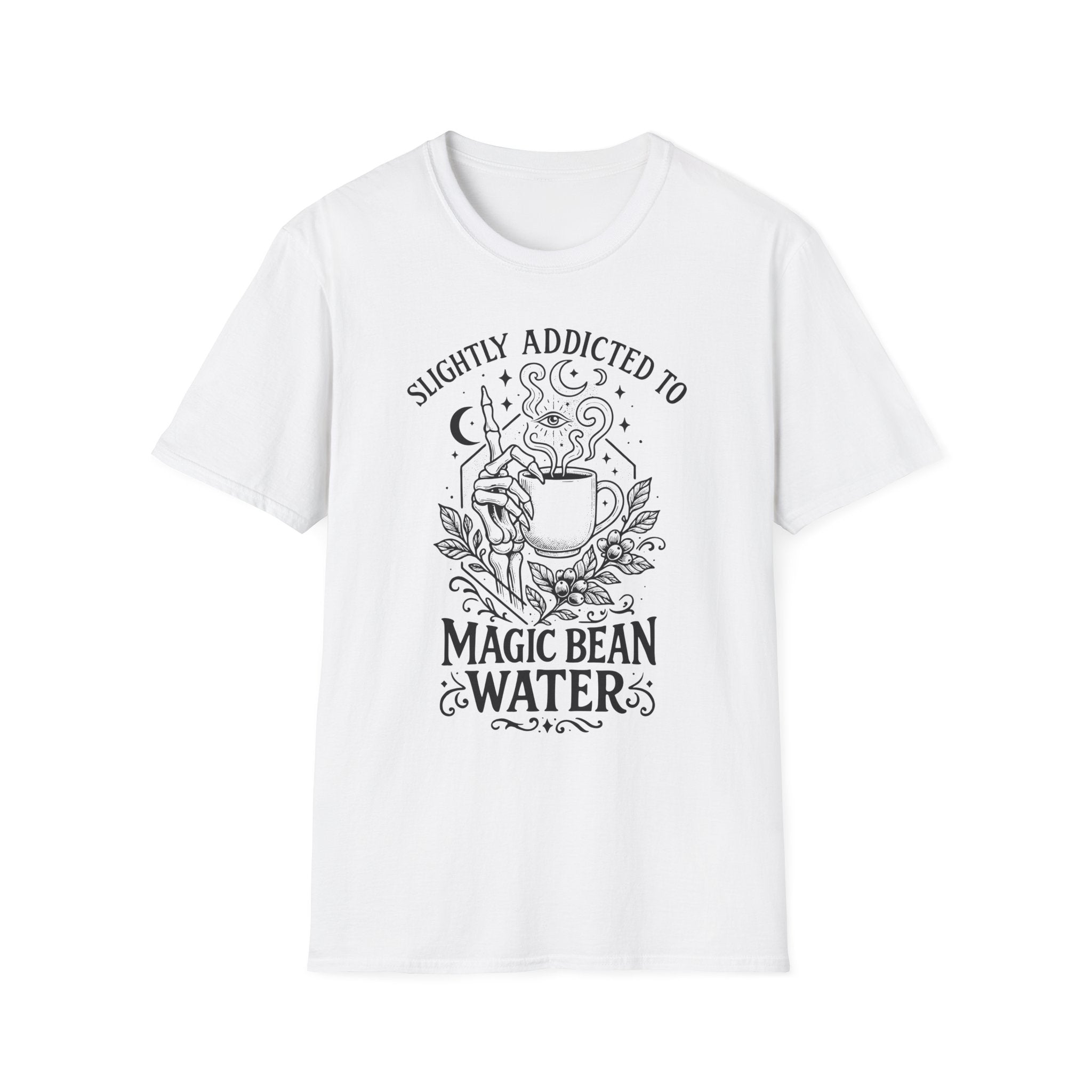 “Slightly Addicted to Magic Bean Water” Coffee Lover Tee