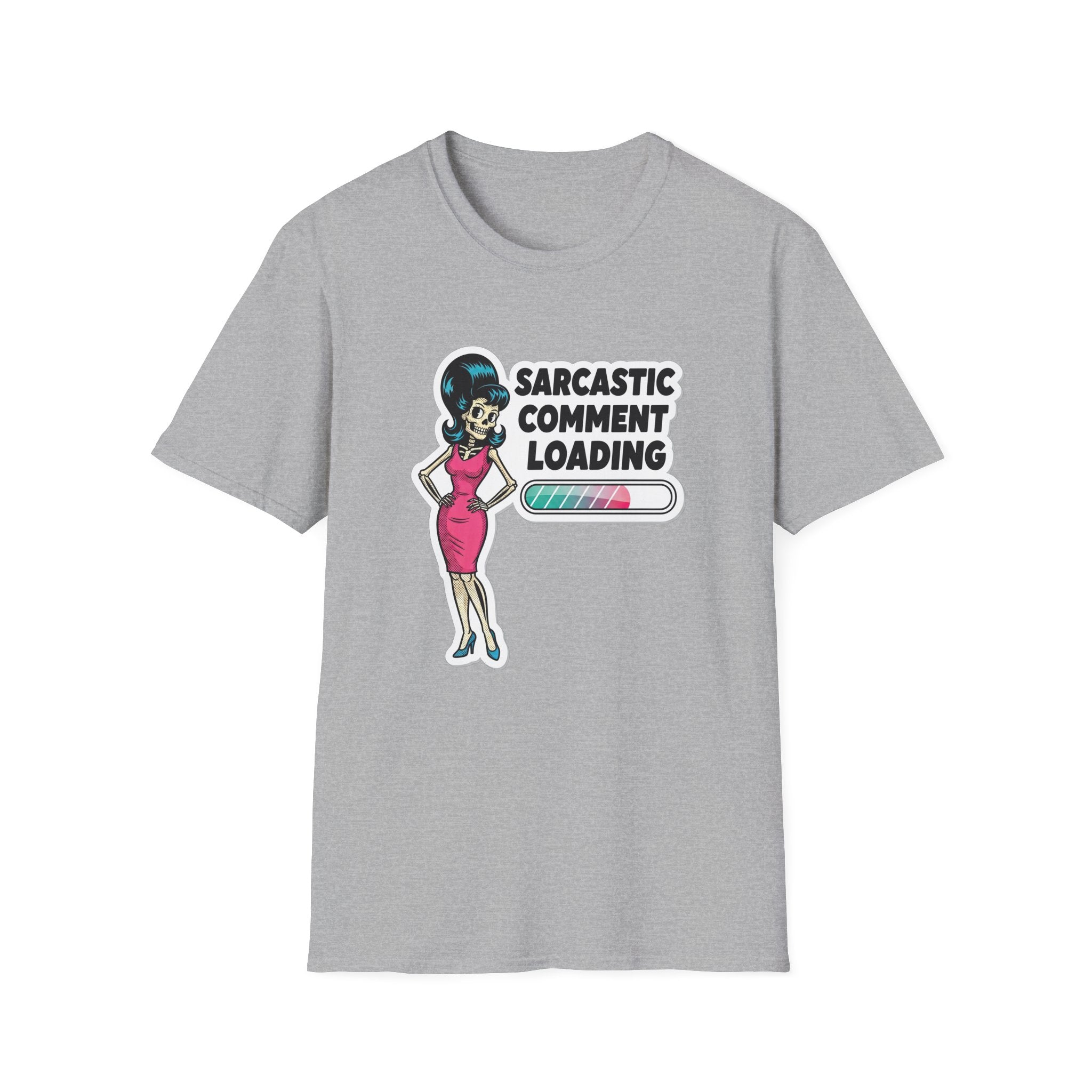 "Sarcastic Comment Loading" T-Shirt — Retro Sassy Pin-Up Tee