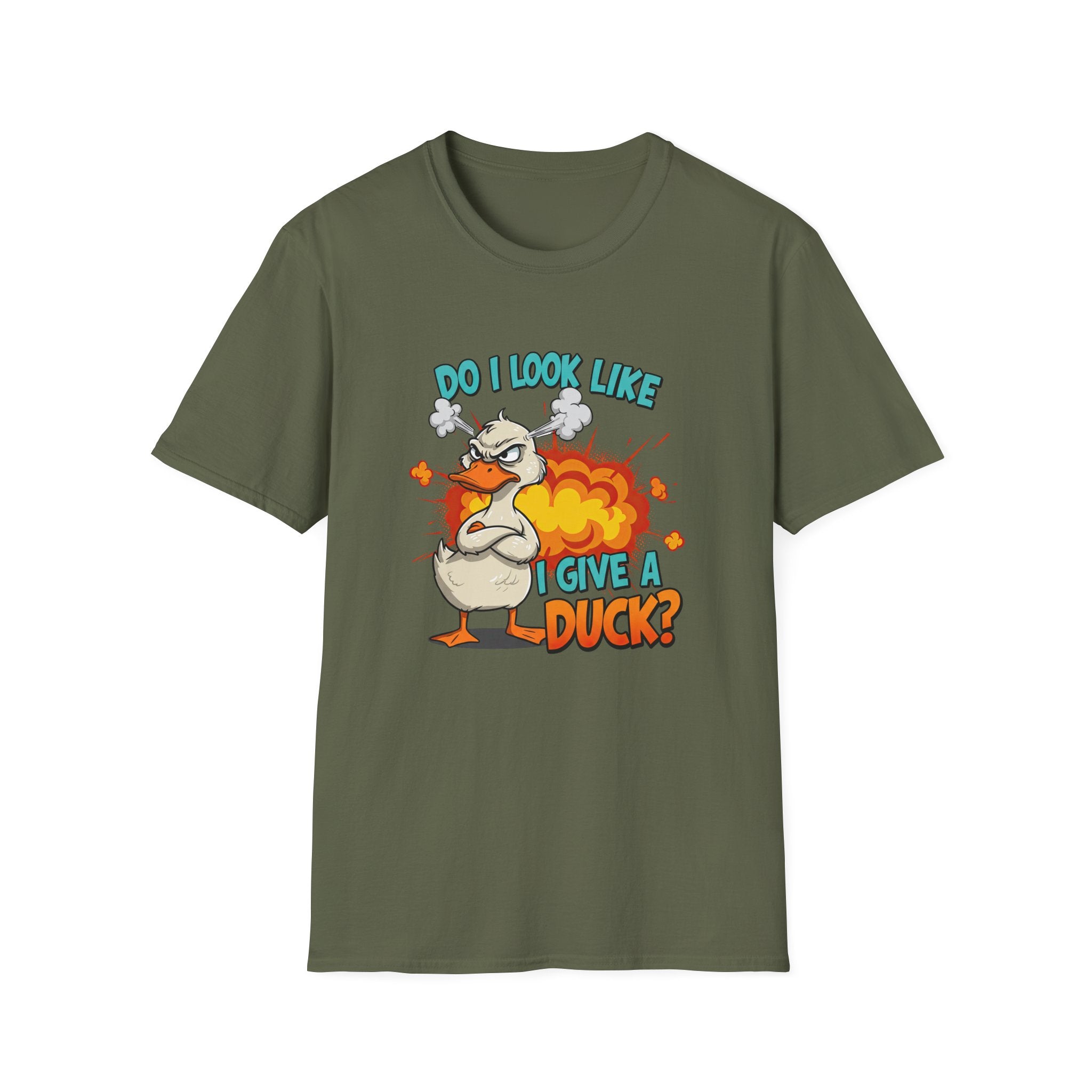 Do I Look Like I Give A Duck? Funny Duck Graphic T-Shirt