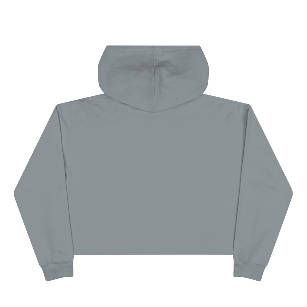 "Being Fabulous Is Hard Work" Skull Graphic-Cropped Hoodie