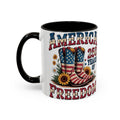 America 250 Years of Freedom Coffee Mug — Patriotic 11oz/15oz Ceramic Mug