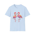 Flamingo Duo Colorful Watercolor Tropical T-Shirt