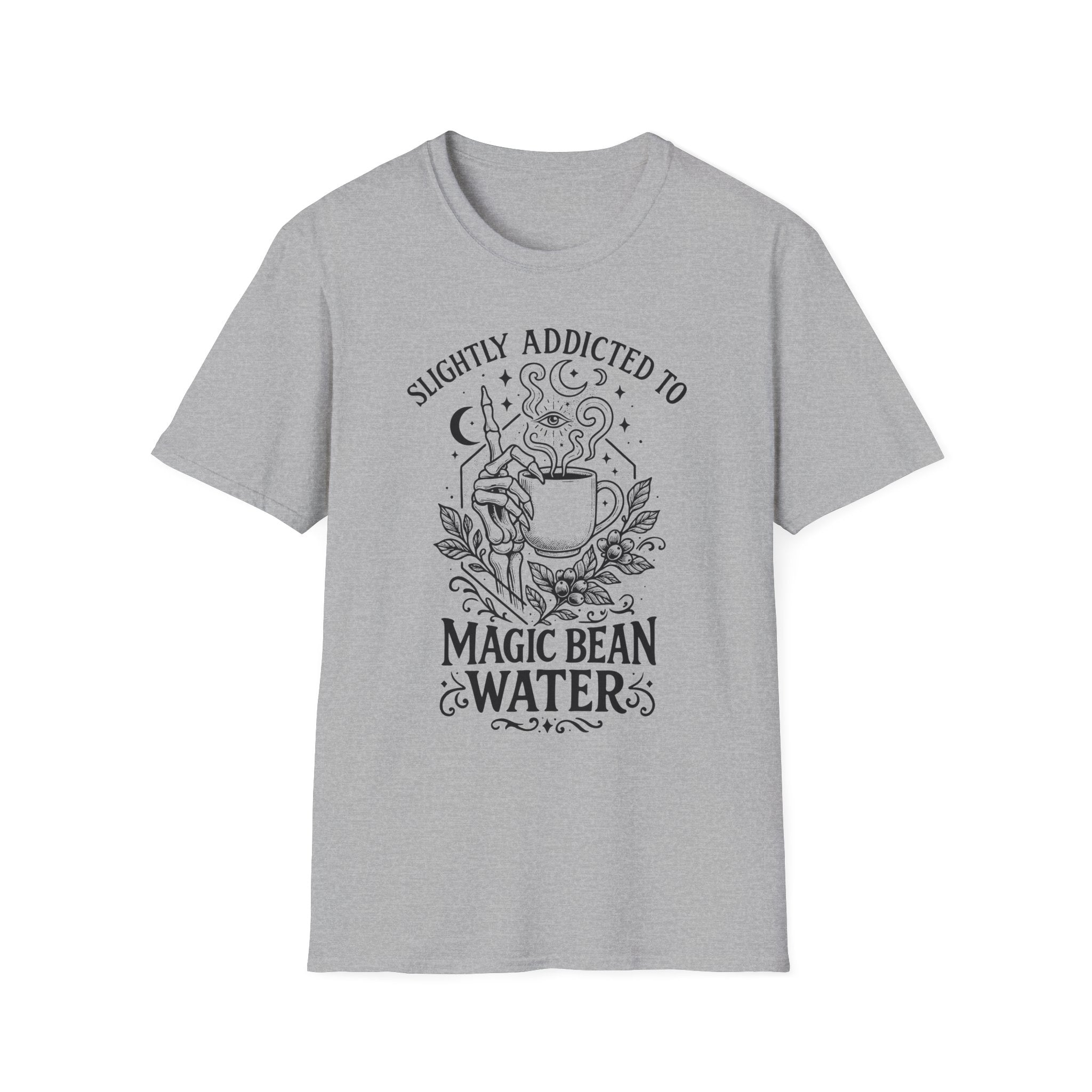 “Slightly Addicted to Magic Bean Water” Coffee Lover Tee