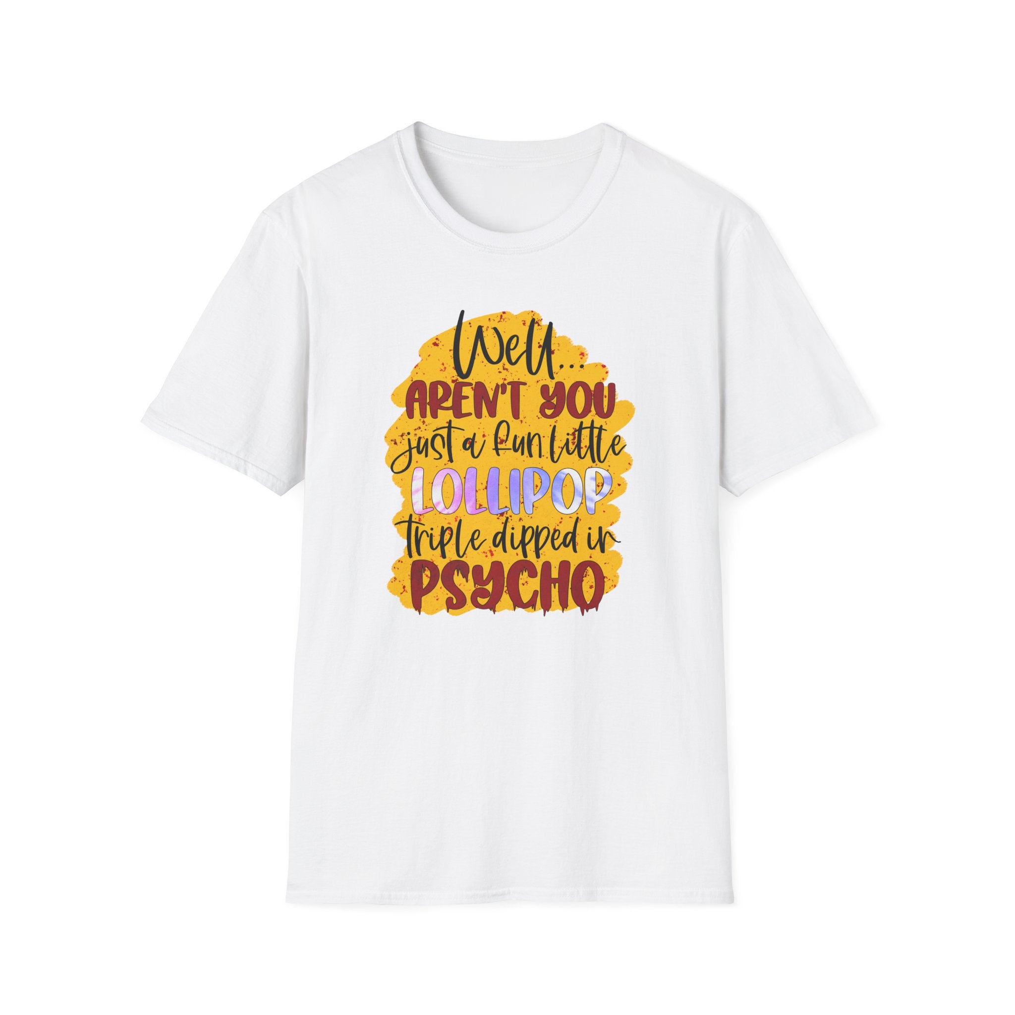 “Well… Aren’t You Just a Fun Little Lollipop, Triple Dipped in Psycho” Retro Candy Graphic Tee