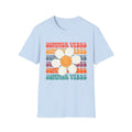 Summer Vibes Daisy Retro Floral Graphic Tee