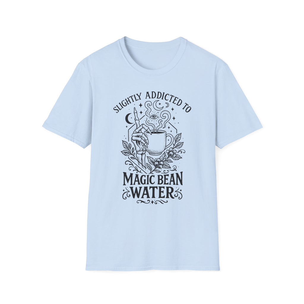 “Slightly Addicted to Magic Bean Water” Coffee Lover Tee