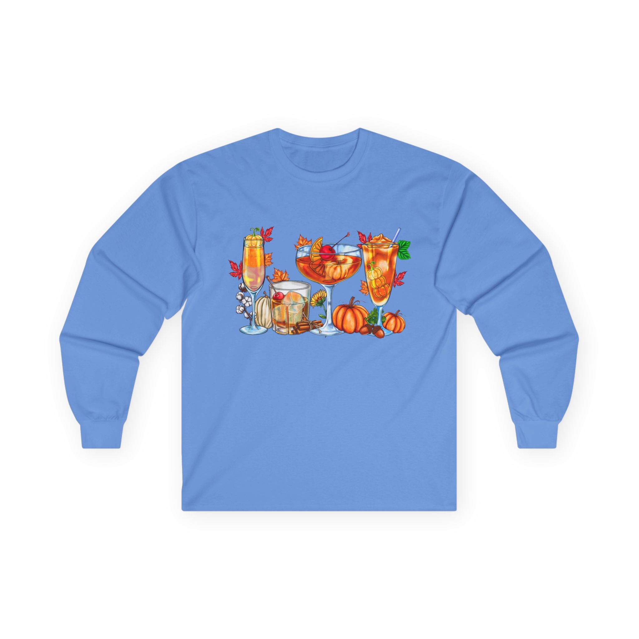 Fall Harvest Pumpkin Spice & Cozy Autumn Drinks Long Sleeve Tee