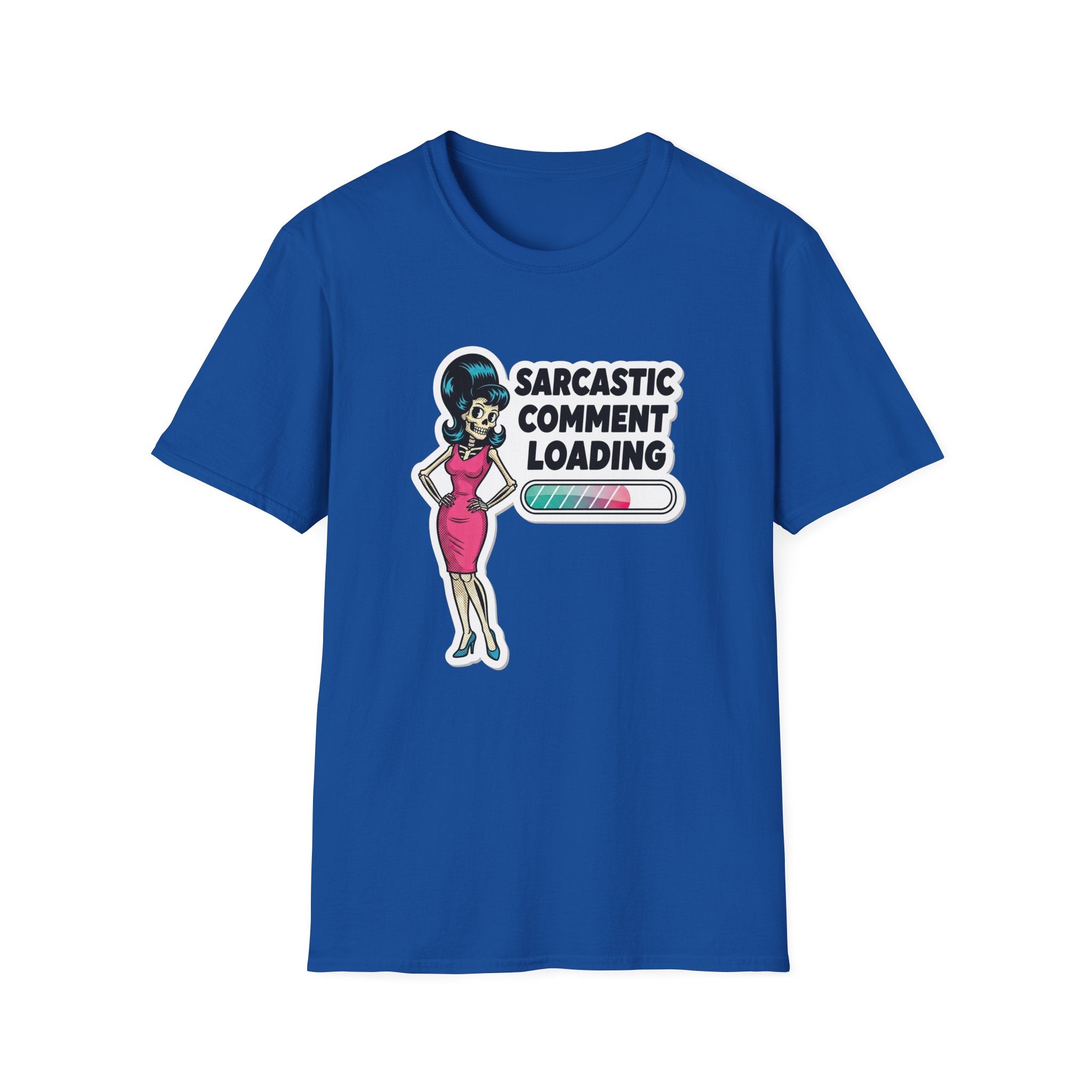 "Sarcastic Comment Loading" T-Shirt — Retro Sassy Pin-Up Tee